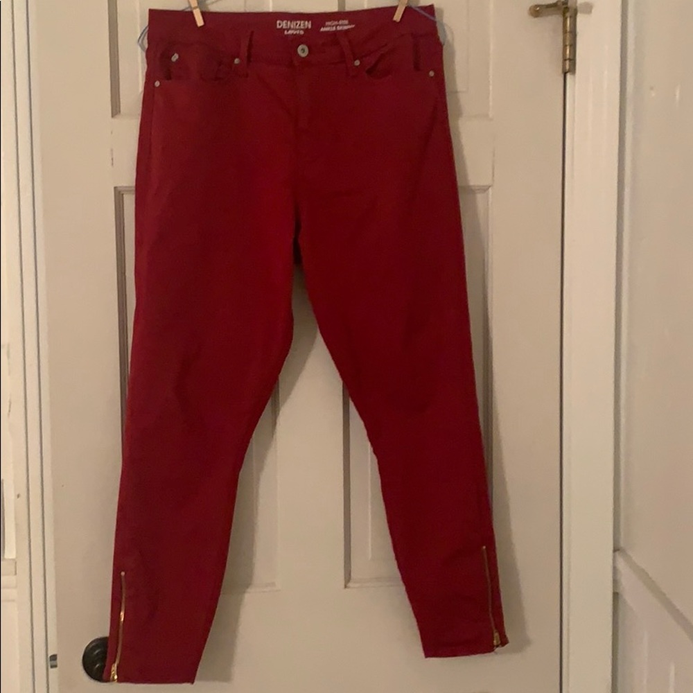 Red jeans
